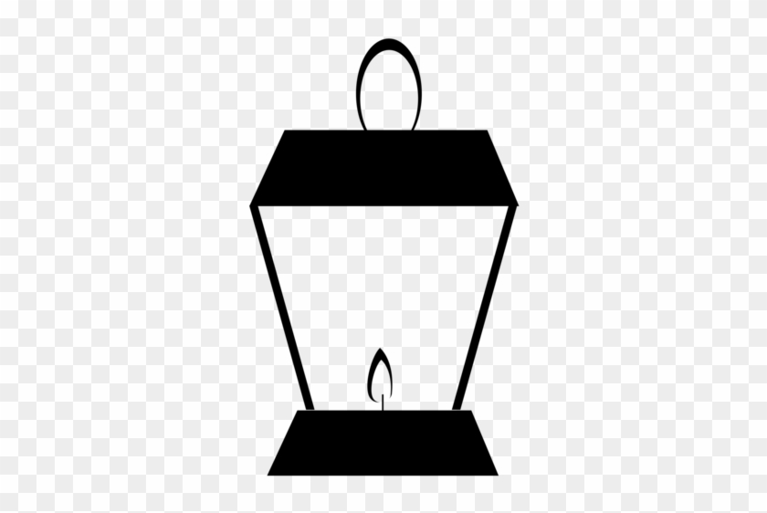 Paper Lantern Black And White Drawing - Black And White Lantern Clipart - Png Download