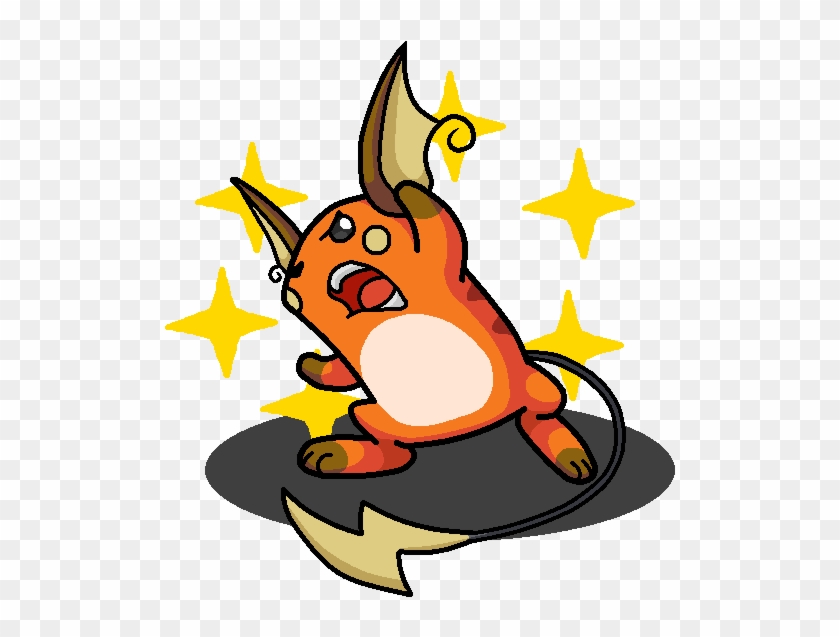 Shiny Raichu Ling Drawn - Shawarmachine Pokemon Clipart