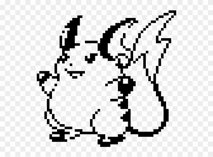 Raichu No Colour - Pikachu Sprite Pokemon Cristal Clipart