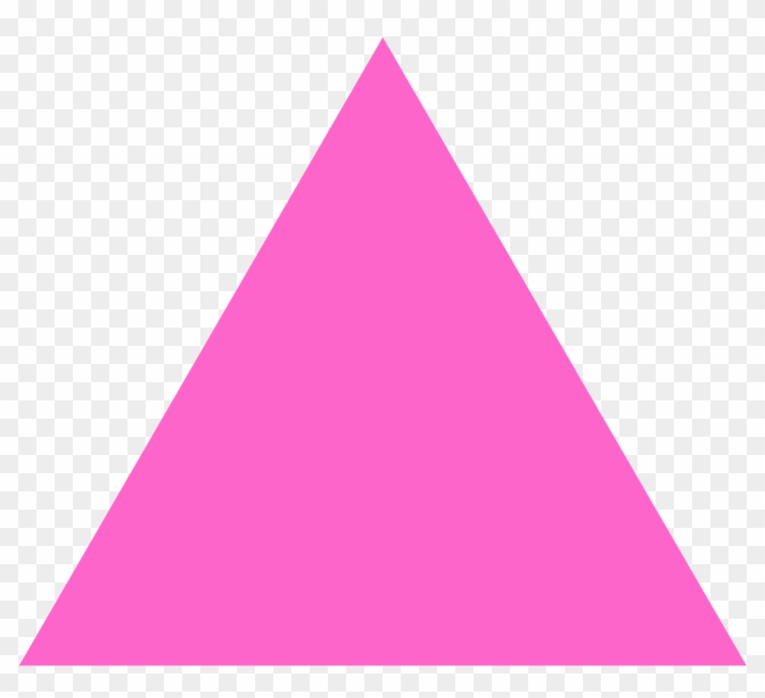 Free Icons Png - Pink Triangle No Background Clipart #88015