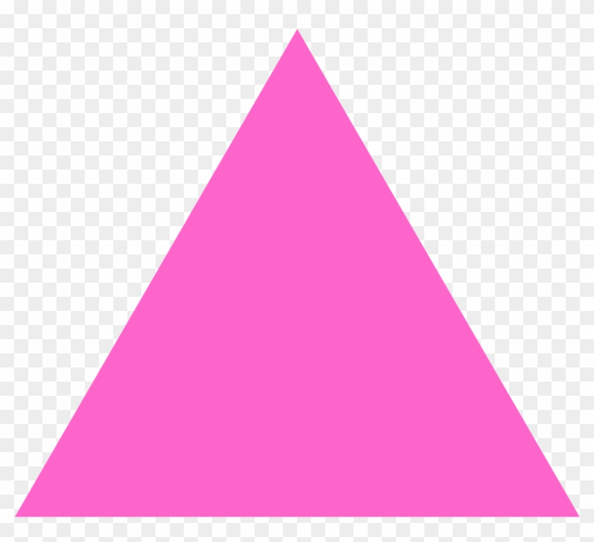 Free Icons Png - Pink Triangle No Background Clipart #88015