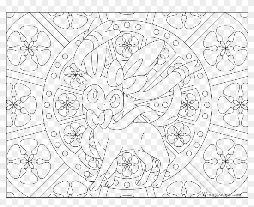 Sylveon - Pokemon Coloring Pages Clipart #88059