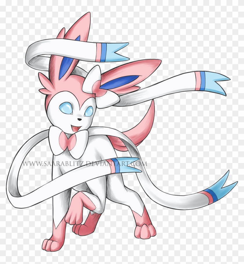 Sylveon - Cartoon Clipart #88324
