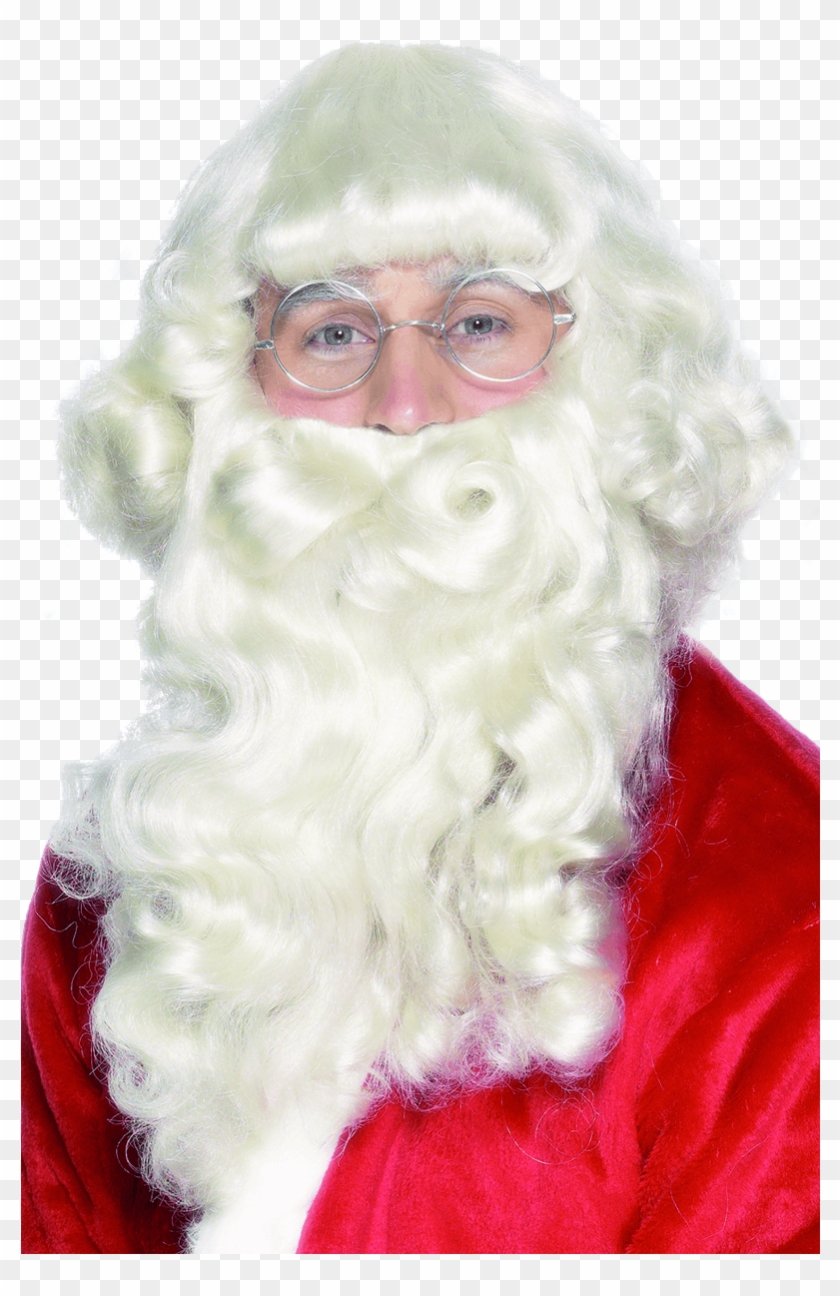 Deluxe Santa White Beard - Brada Djeda Mraza Clipart