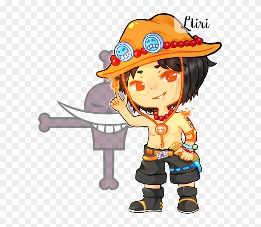 [ Op ] Ace By Lliri - Flag Whitebeard One Piece Clipart