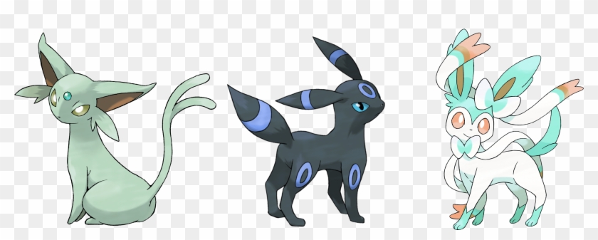 Espeon, Umbreon, And Sylveon I Put These Together Because - 寶 可 夢 太陽 伊 布 Clipart #88455