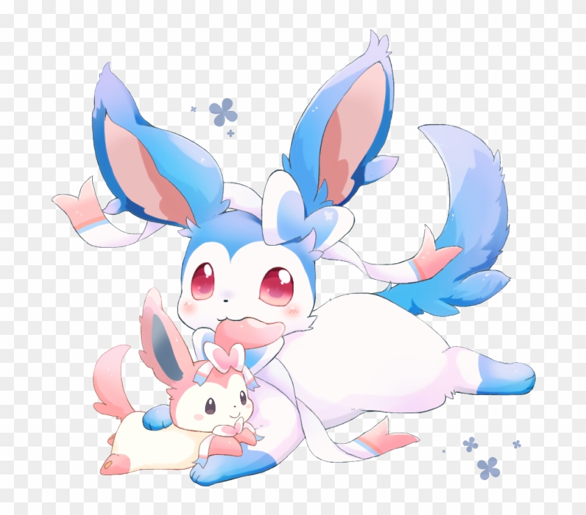 Sylveon Chews On Sylveon - Pokemon Shiny Sylveon Human Clipart