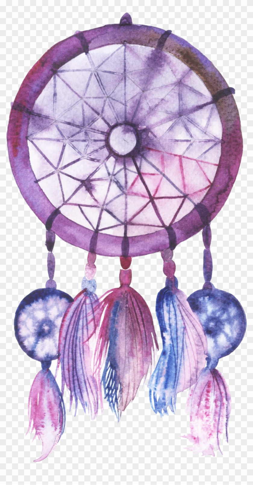 Purple Clipart Dream Catcher - Png Download