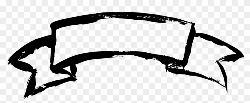Png For Free Download On Mbtskoudsalg - Black Ribbon Banner White Transparent Clipart