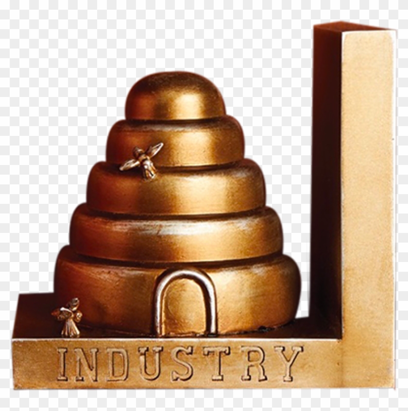 Beehive Bookends - Chocolate Clipart