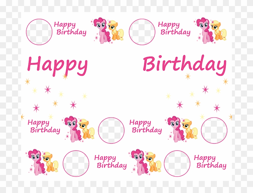 Personalised Birthday Banner With My Little Pony Theme Clipart