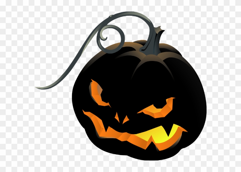 600 X 518 2 - Creepy Jack O Lantern Clipart - Png Download