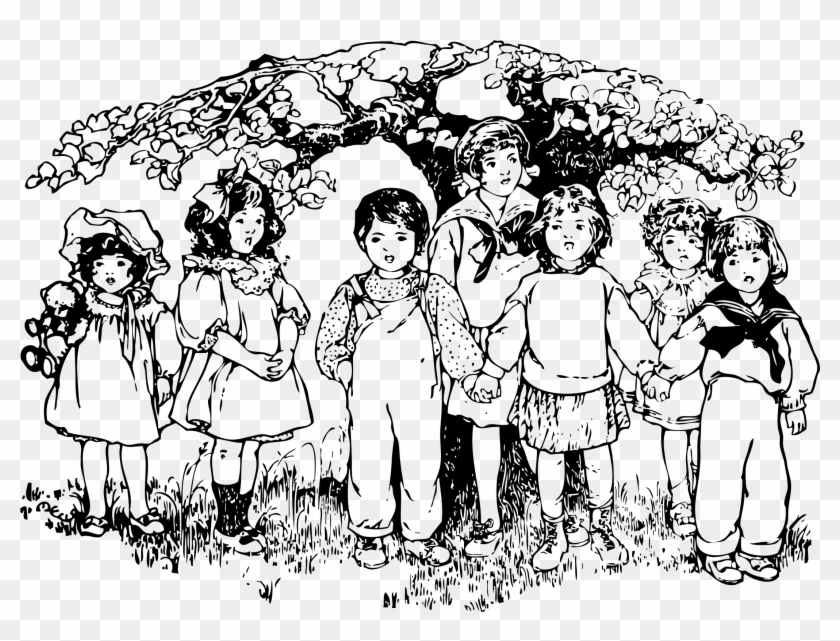 This Free Icons Png Design Of Children Under A Tree Clipart #800408