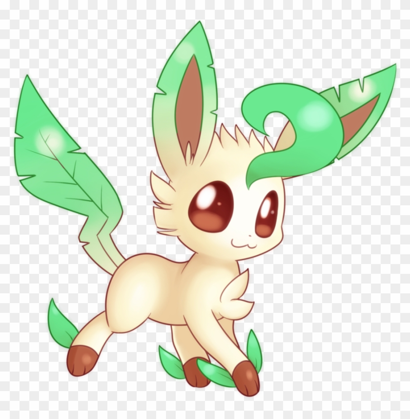 Free Icons Png - Cute Leafeon Clipart