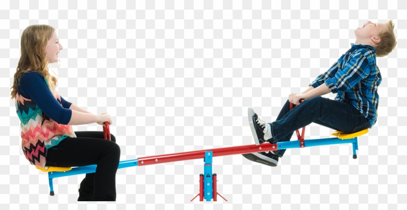 Photo Of Children Playing On Teeter Totter - Leisure Clipart