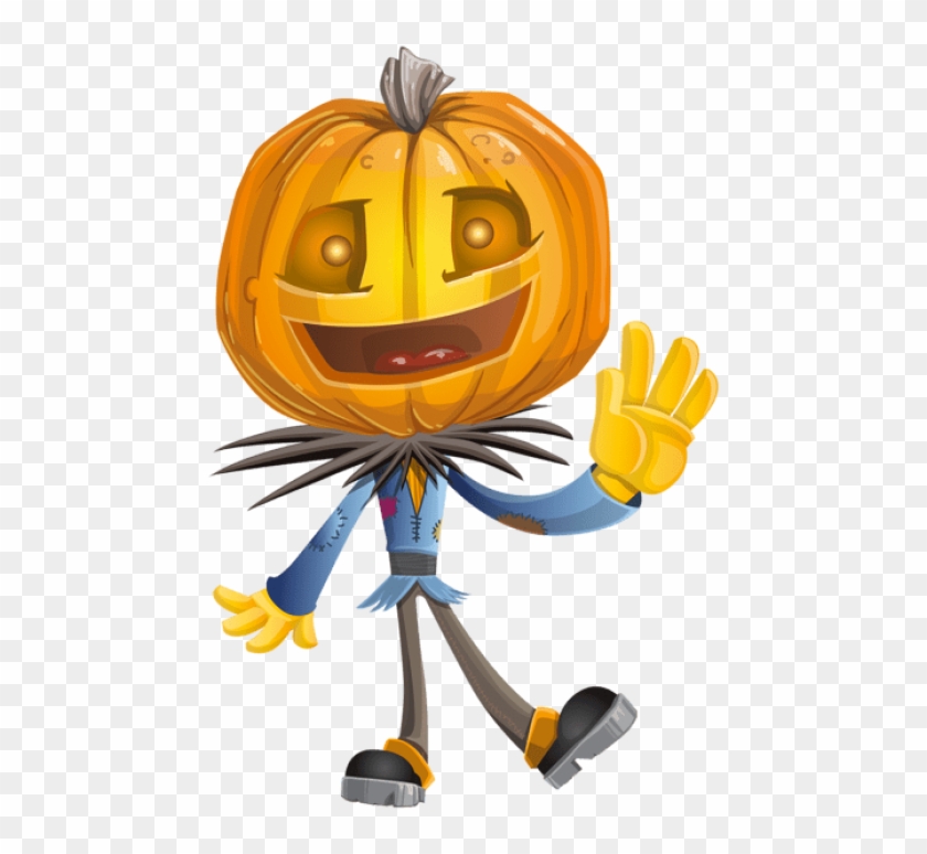 Download Pumpkin Head Png Images Background - Pumpkin Happy Halloween Png Clipart #800632