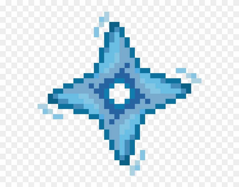 Water Shuriken - Minecraft Texture Nether Star Clipart #800829