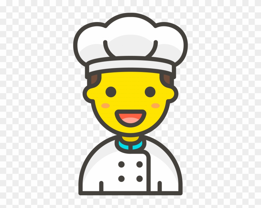Chef Man Emoji - Transparent Emoji Chef Clipart