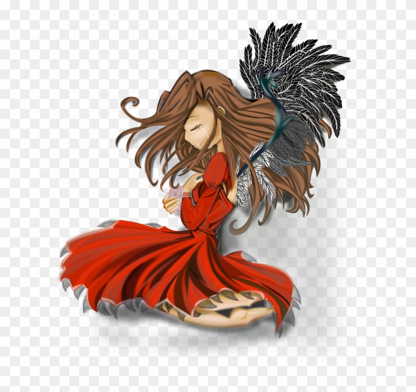 Anime Girl Clipart Happy - Png Download