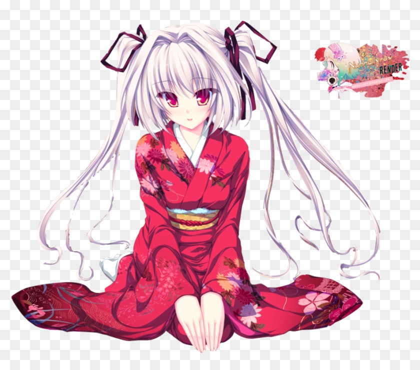 3 Kb, Desk, Af/46 - Anime Girl Png Yukata Clipart #801077