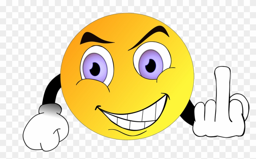 Smile Smiley Fuck You Middle Smiley Doigt D Honneur Clipart 801158 Pikpng