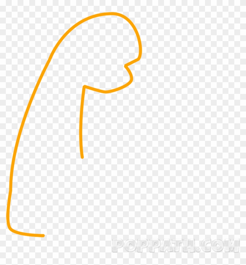 Begin With Sketching A Fist Shape With An Arm Clipart