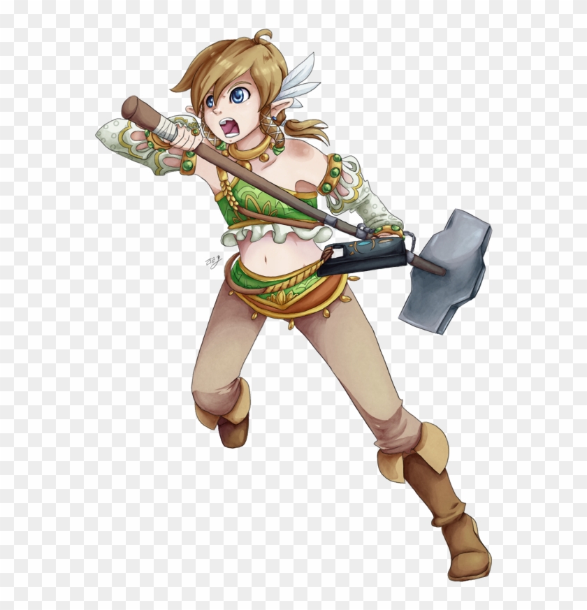 Breath Of The Wild Sledgehammer - Cartoon Clipart #801462