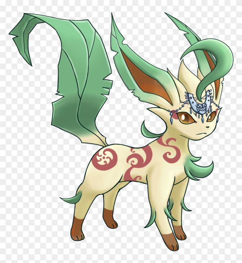 Rowan,the Leafeon - Cartoon Clipart #801515