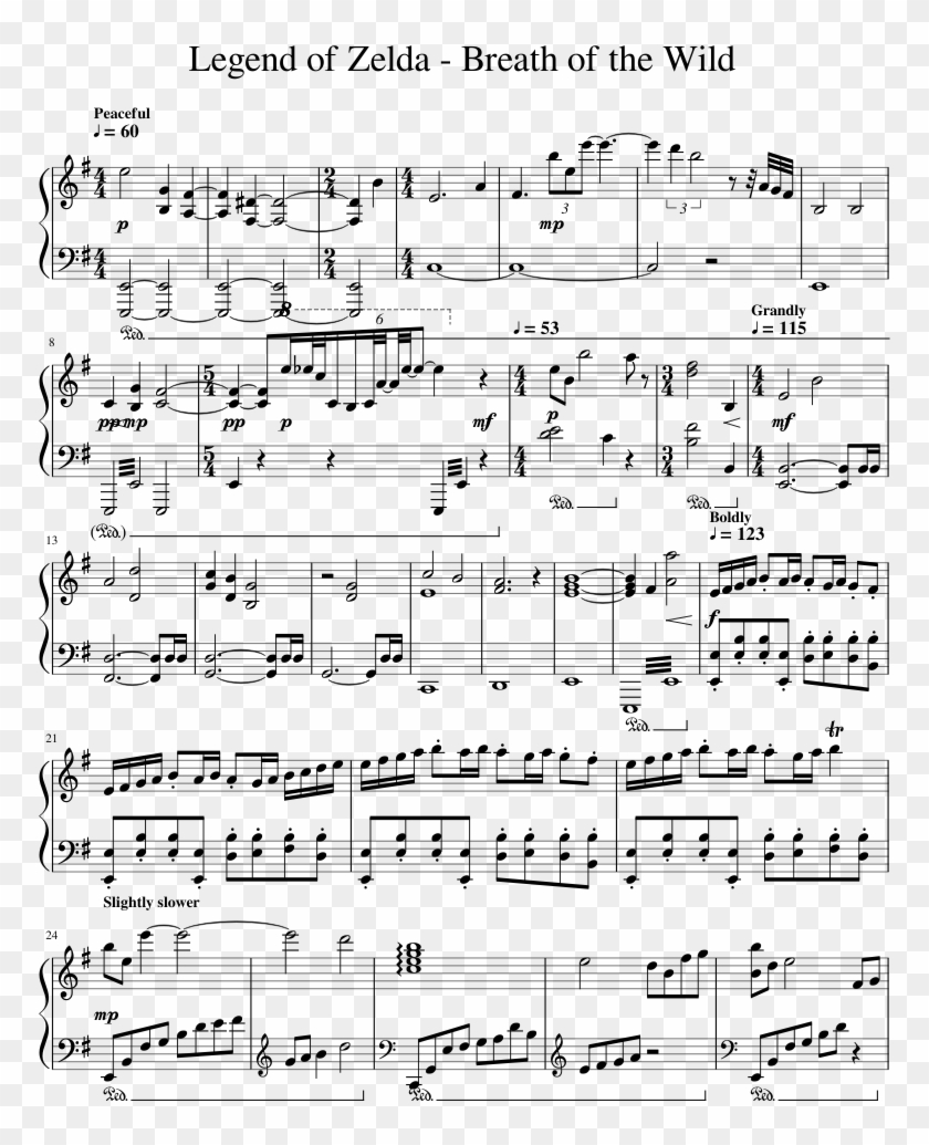 Legend Of Zelda - Sheet Music Clipart #801766