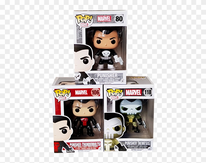 Punisher Pop Vinyl Figures Bundle - Action Figure Clipart #802556