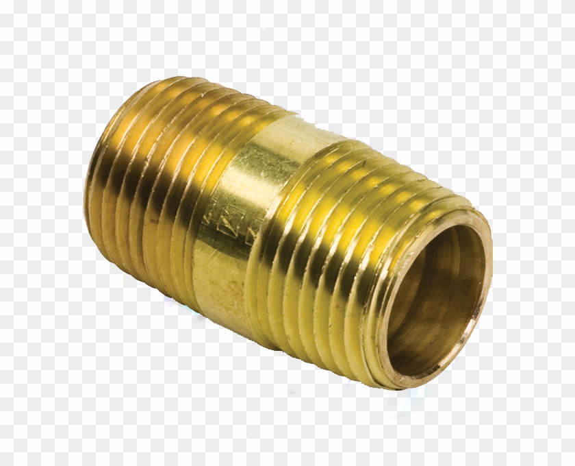 3/4″ Brass Nipple Ih-ba122b12 - Brass Clipart