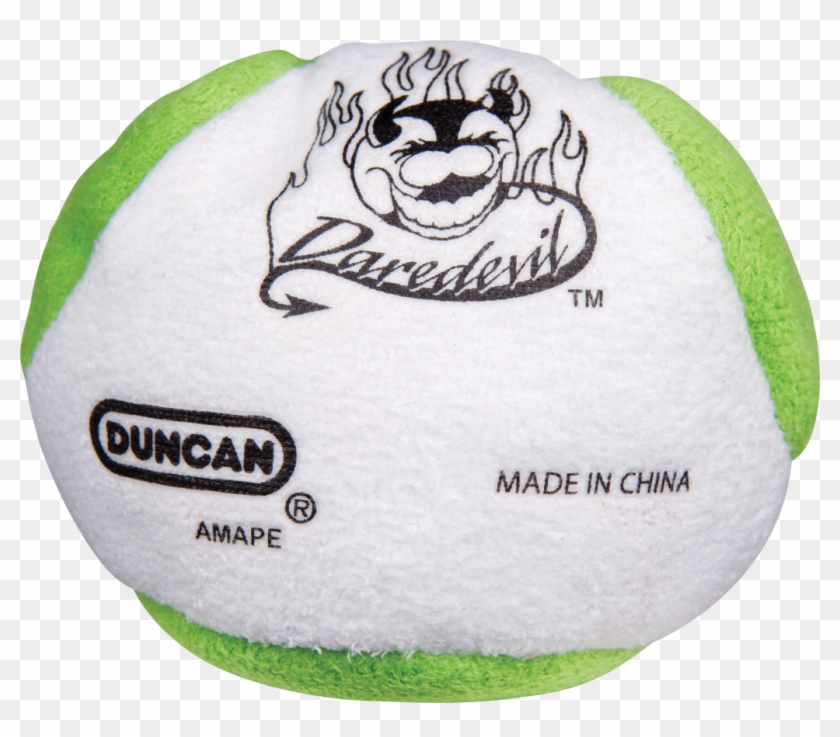 White And Green Duncan Daredevil Footbag - Duncan Yoyo Clipart