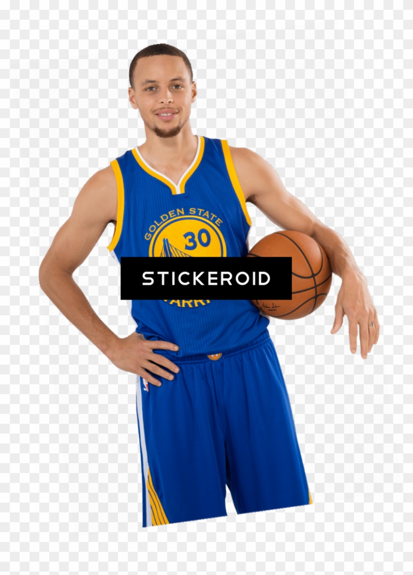 Stephen Curry Standing With Ball Clipart