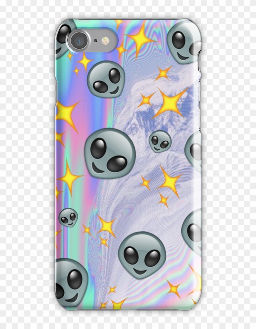 Tumblr Alien Emoji Phone Case Iphone 7 Snap Case - Fundas Tumblr Para Iphone Clipart