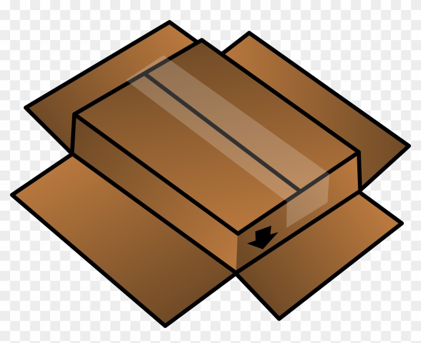 This Free Icons Png Design Of Cardboard Box Turned Clipart #804431