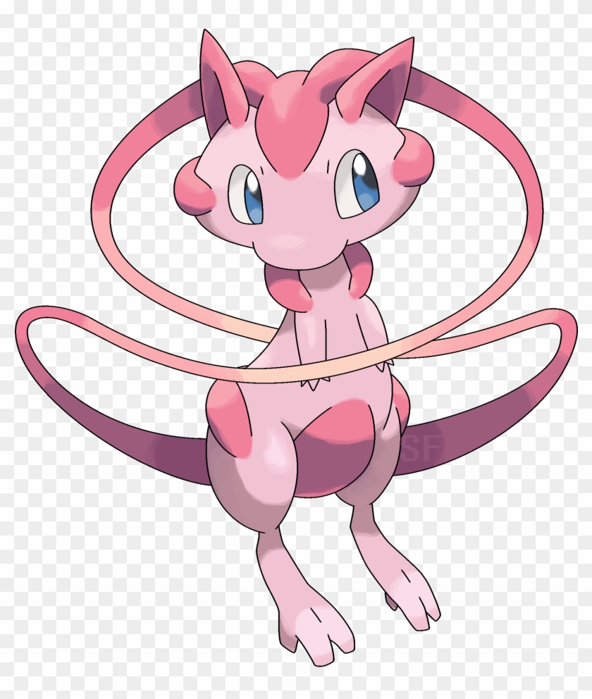 Mega Mew By Smiley - Pokemon Mega Mew Clipart