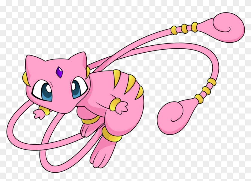 Pokemon Shiny Mew , Png Download - Draw Pokemon Mega Mew Clipart