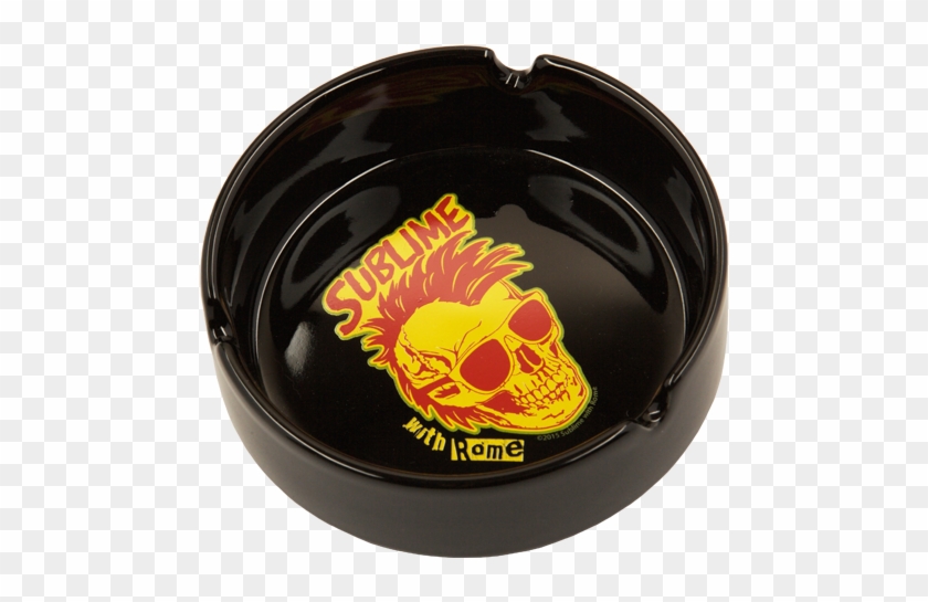 Skull Logo Black Ashtray - Badge Clipart