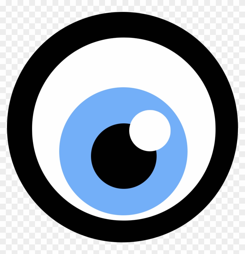 Blue Eye Icon - Circle Clipart