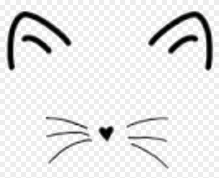 Mew Sticker - Simple Tumblr Drawings Cat Clipart #804967