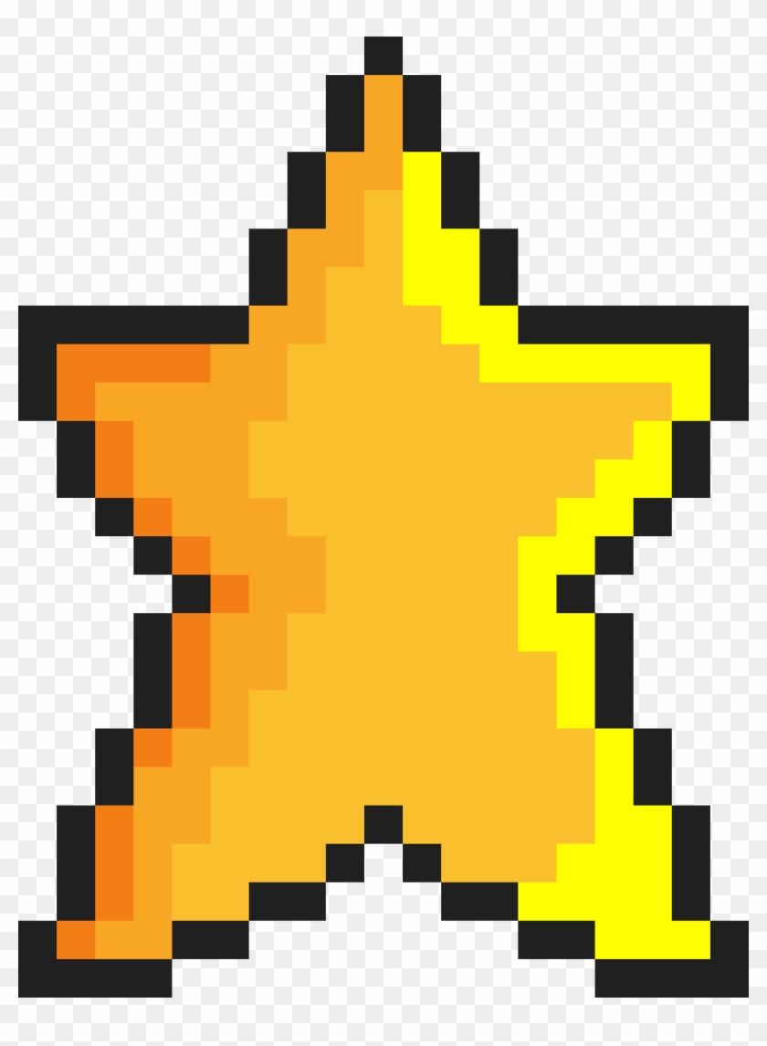 Estrella - Pixelated Star Clipart #805022