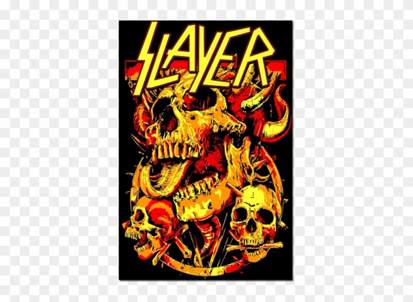 Skulls Blacklight Poster - Slayer Poster Clipart #805069