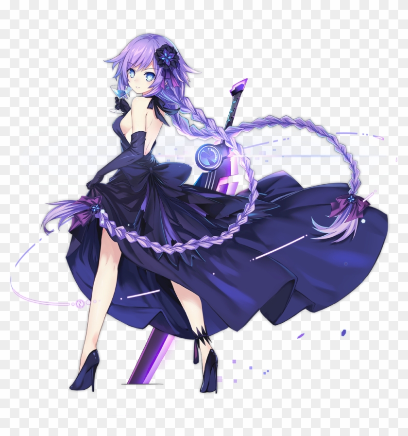 Official Artpurple Heart - Hyperdimension Neptunia Purple Heart Dress Clipart #805274