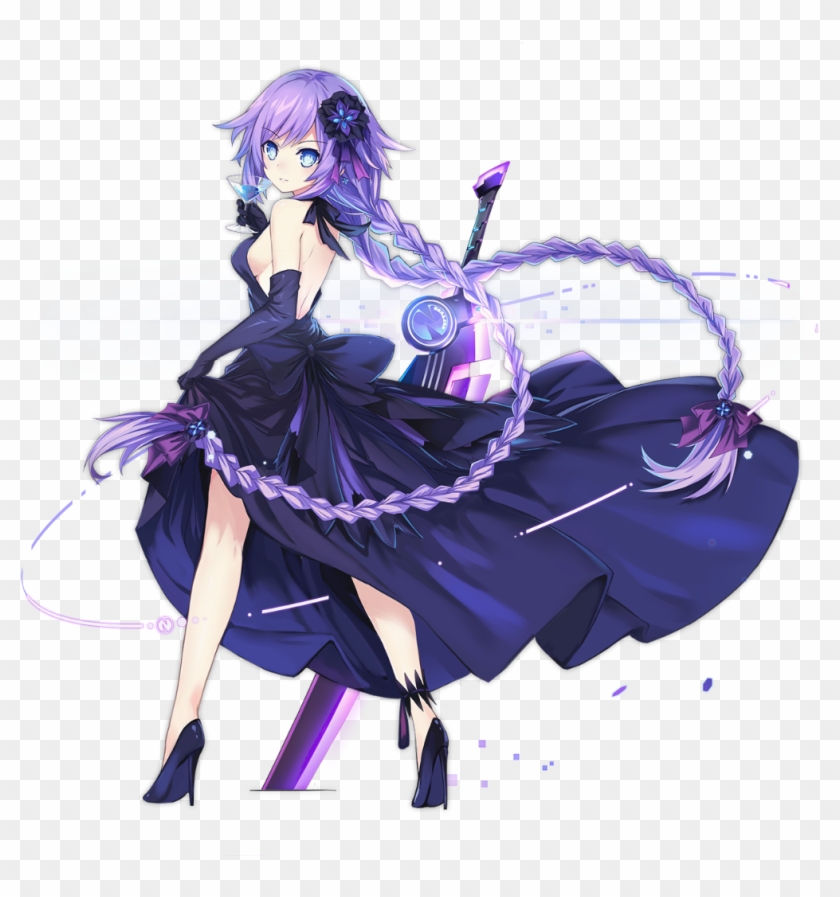 Official Artpurple Heart - Hyperdimension Neptunia Purple Heart Dress Clipart