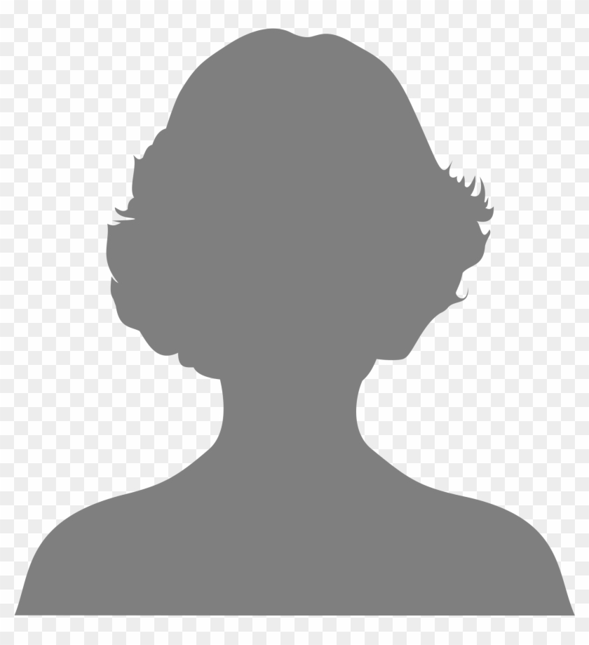 Blank Facebook Profile Pic - Female Portrait Silhouette Clipart #805275