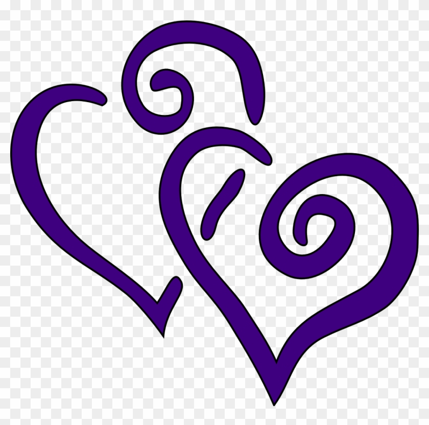 Purple Hearts Png Clipart #805298