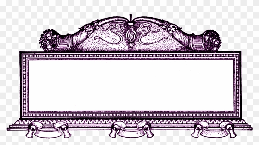 Vintage Digital Stamps Stamp Ornate Frame Clipart #805378