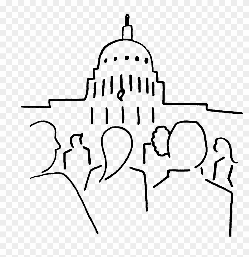 Students Lobby For Mu At D - Drawing Clipart