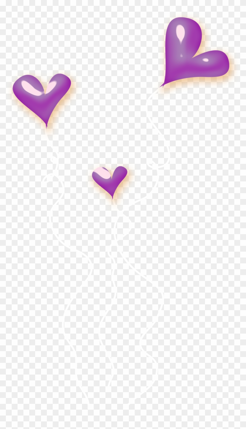 Purple Hearts Png Clipart