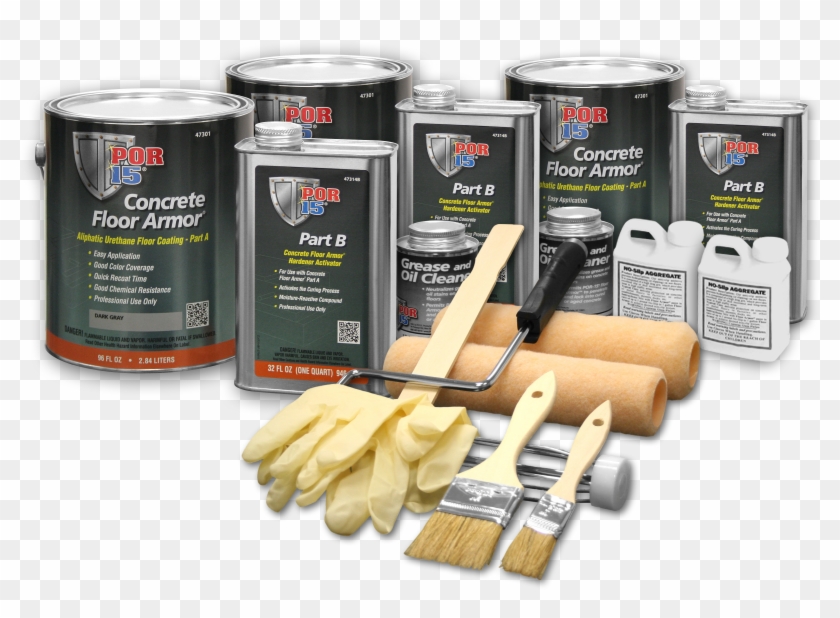 47319 Por 15 Concrete Floor Armor Basic Kit Dark Gray - Biskotso Clipart #805546